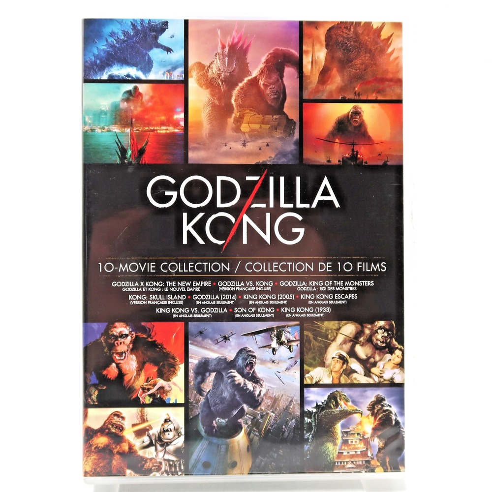 Godzilla Kong 10 Movie Collection DVD Box Set Naomi Watts Jack Black 2025